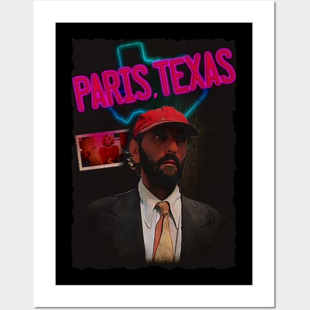 Cult Movie Paris, Texas Inspired Design Wall Art by HellwoodOutfitters